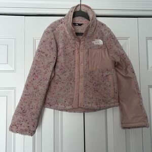 THE NORTH FACE Fleece Mashup Jacket - Girls size Small and color Pink Moss.